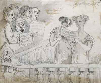 Oratorio Performance at the Drury Lane Theatre (part one of a triptych) by John Nixon